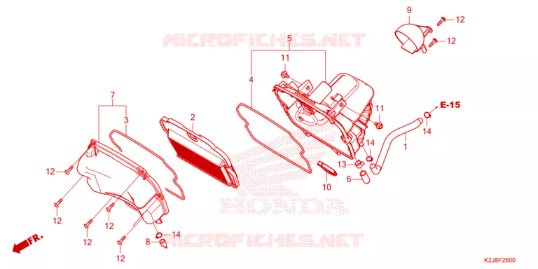 FILTRE A AIR Honda MOTO 110 WAVE 2021  AFS110MSFM