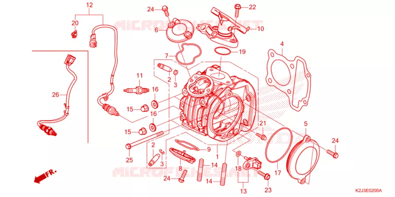 CULASSE Honda MOTO 110 WAVE 2021  AFS110MSFM