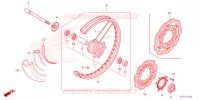 ROUE AVANT pour Honda CRF 300 RALLY de 2024