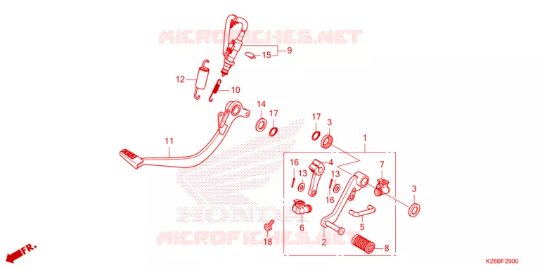 PEDALE Honda MOTO 125 GROM 2021  MSX125AM