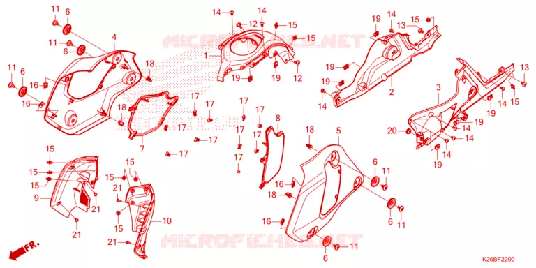 OUIES DE RADIATEUR Honda MOTO 125 GROM 2021  MSX125M_TH