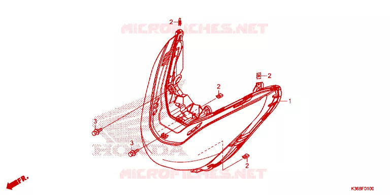 PHARE Honda SCOOTER 150 PCX 2017  WW150H_TH