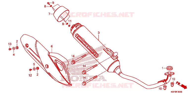 SILENCIEUX D'ECHAPPEMENT Honda SCOOTER 150 PCX 2020  WW150K