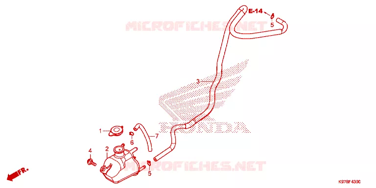VASE D'EXPANSION Honda SCOOTER 150 PCX 2020  WW150L