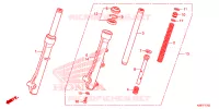 FOURCHE pour Honda CLICK 150 de 2018