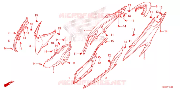 HOUSSE  Honda MOTO 150 CLICK 2021  ACB150CBTM_TH