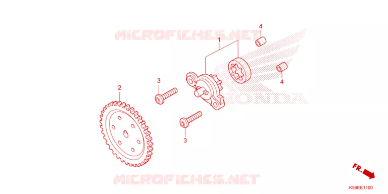 POMPE A HUILE Honda MOTO 150 CLICK 2021  ACB150CBTM_TH