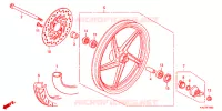 ROUE AVANT pour Honda WAVE 125 Electric start, Cast wheels de 2015