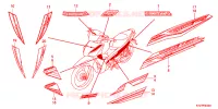 AUTOCOLLANTS pour Honda WAVE 125 Electric start, Spoked wheels de 2013