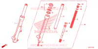 FOURCHE pour Honda WAVE 125 Spoke wheels de 2019