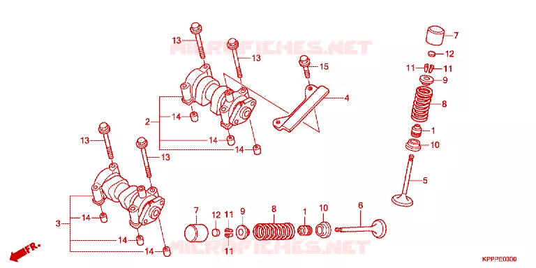 ARBRE A CAMES - SOUPAPE Honda MOTO 150 CBR 2012  CBR150RC