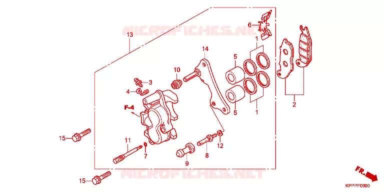ETRIER DE FREIN AVANT Honda MOTO 150 CBR 2012  CBR150RC