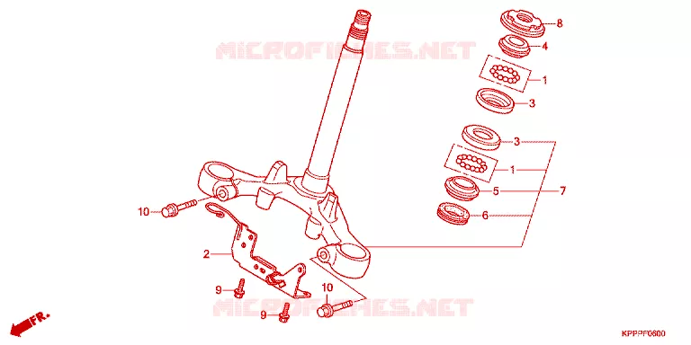 TE DE FOURCHE Honda MOTO 150 CBR 2012  CBR150RC