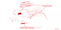 AUTOCOLLANTS pour Honda MSX GROM 125 de 2024