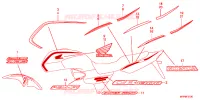 AUTOCOLLANTS pour Honda CB 1300 SUPER FOUR ABS de 2012