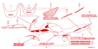 AUTOCOLLANTS pour Honda CB 1300 SUPER BOL DOR de 2012
