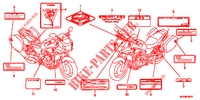 ETIQUETTE DE PRECAUTIONS (CB1300S/SA/TA) pour Honda CB 1300 SUPER BOL DOR de 2012