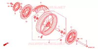 ROUE AVANT pour Honda CB 1300 SUPER BOL DOR de 2012