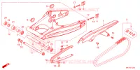 BRAS OSCILLANT pour Honda CR 650 R E-CLUTCH de 2024