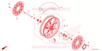 ROUE AVANT pour Honda CR 650 R E-CLUTCH de 2024