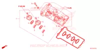 COUVRE CULASSE pour Honda CR 650 R E-CLUTCH de 2024