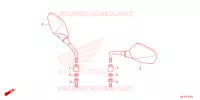 RETROVISEUR pour Honda CR 650 R E-CLUTCH de 2024
