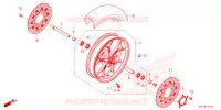 ROUE AVANT pour Honda CR 650 R E-CLUTCH de 2024