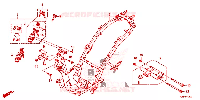 CADRE Honda SCOOTER 110 BEAT 2019  ACH110CSFK_2PH