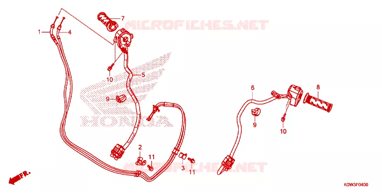 COMMODOS - POIGNEES Honda SCOOTER 150 ADV 2021  ADV150AM_2CA