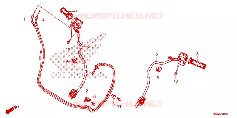 COMMODOS - POIGNEES Honda SCOOTER 150 ADV 2021  ADV150AM_3CA