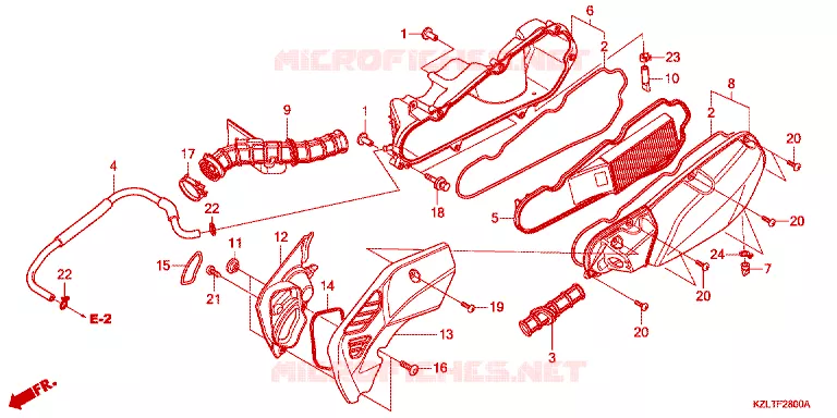 FILTRE A AIR Honda SCOOTER 110 SPACY 2012  NSC110SFC