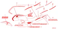 AUTOCOLLANTS pour Honda CB 1300 SUPER FOUR ABS de 2011