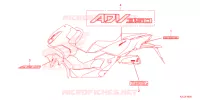 AUTOCOLLANTS pour Honda ADV 350 de 2022