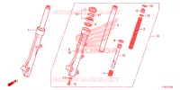 FOURCHE pour Honda SCOOPY 110 de 2012