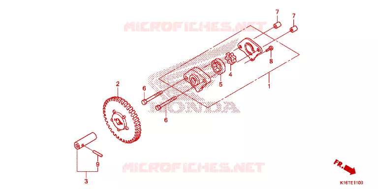 POMPE A HUILE Honda SCOOTER 110 SCOOPY 2012  ACF110SFC_AB