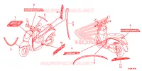 AUTOCOLLANTS pour Honda SCOOPY 110 de 2014