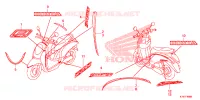 AUTOCOLLANTS pour Honda SCOOPY 110 de 2014