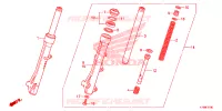 FOURCHE pour Honda SCOOPY 110 de 2014