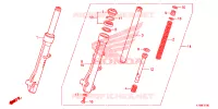 FOURCHE pour Honda SCOOPY 110 de 2015