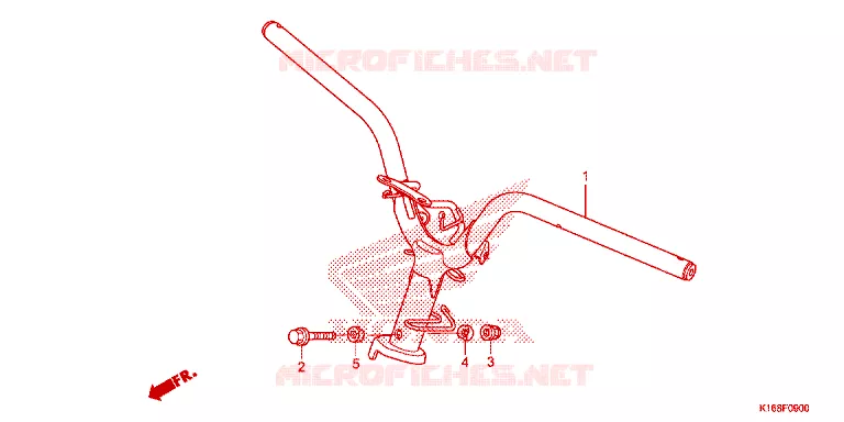 GUIDON Honda SCOOTER 110 SCOOPY 2015  ACF110SFF