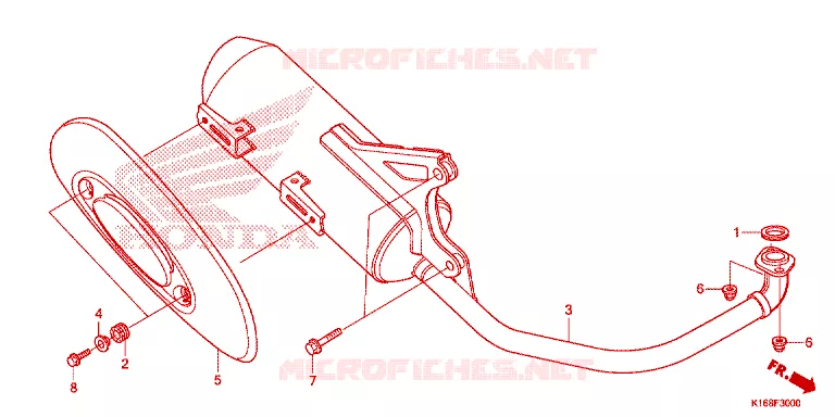 SILENCIEUX D'ECHAPPEMENT Honda SCOOTER 110 SCOOPY 2015  ACF110SFF