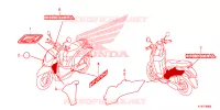 AUTOCOLLANTS pour Honda SCOOPY 110 ACTIVE BOY de 2015