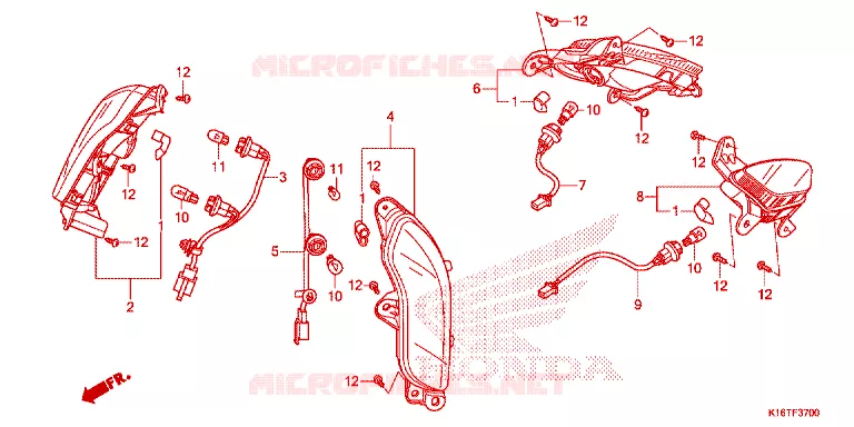 CLIGNOTANT Honda SCOOTER 110 SCOOPY 2015  ACF110SFF_2TH