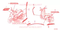 AUTOCOLLANTS pour Honda SCOOPY 110 PRESTIGE GUY de 2015