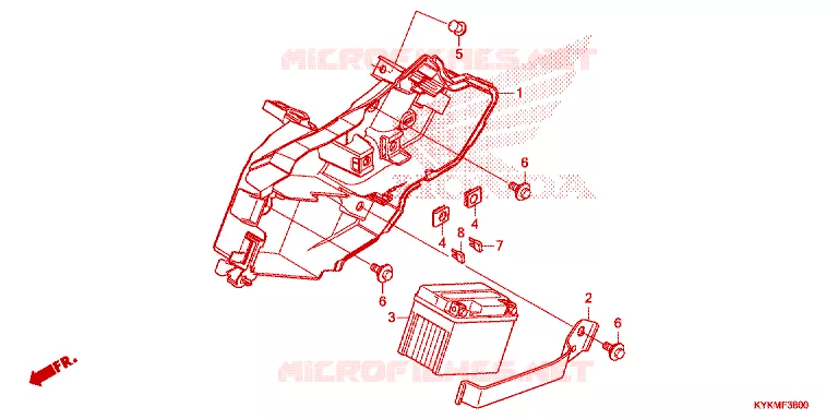 BATTERIE Honda MOTO 110 CRF 2025  CRF110FS