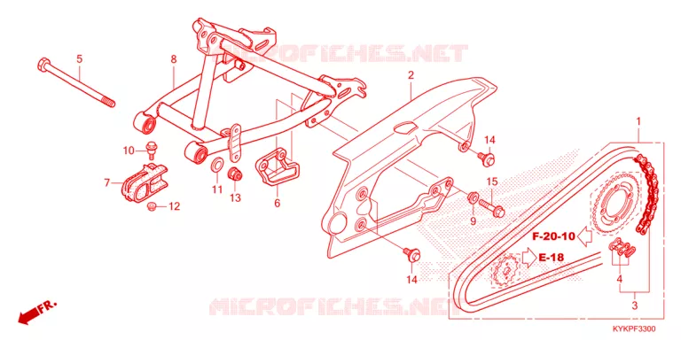 BRAS OSCILLANT Honda MOTO 110 CRF 2025  CRF110FS