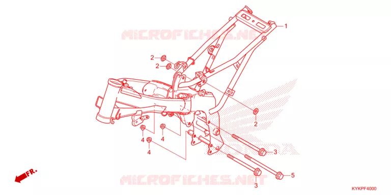 CADRE Honda MOTO 110 CRF 2025  CRF110FS