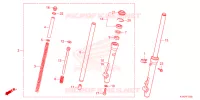 FOURCHE pour Honda CRF 110 de 2025