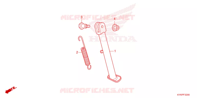 BEQUILLE Honda MOTO 110 CRF 2025  CRF110FS