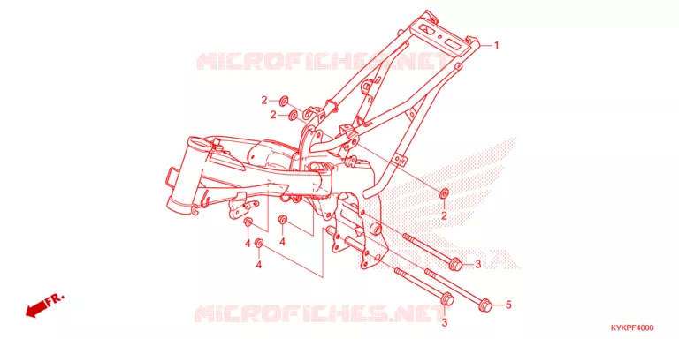 CADRE Honda MOTO 110 CRF 2025  CRF110FS